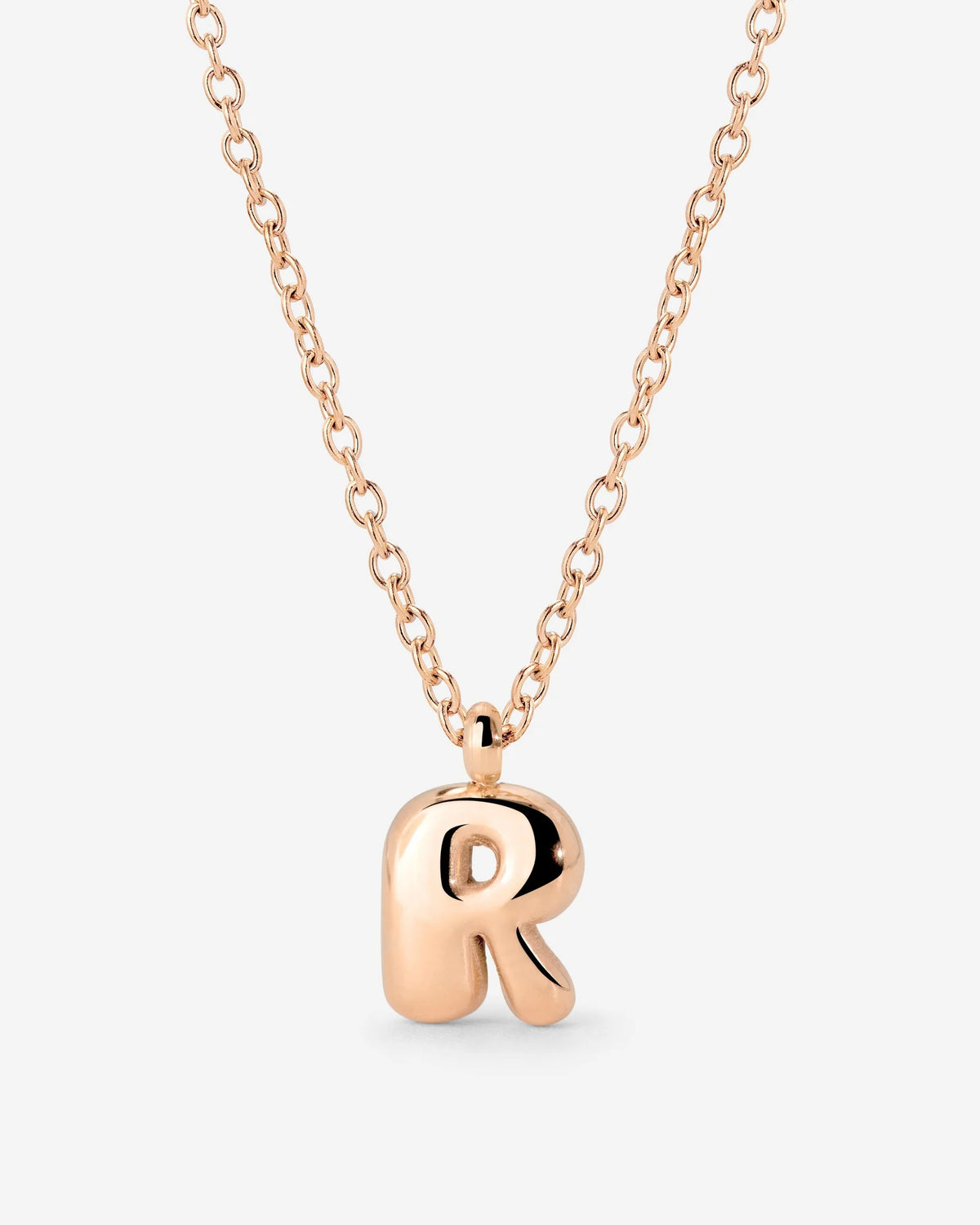 LUAMAYA Bubble Letter Necklace Roségold
