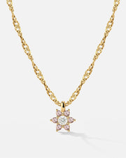 LUAMAYA Sparkling Pink Petal Necklace
