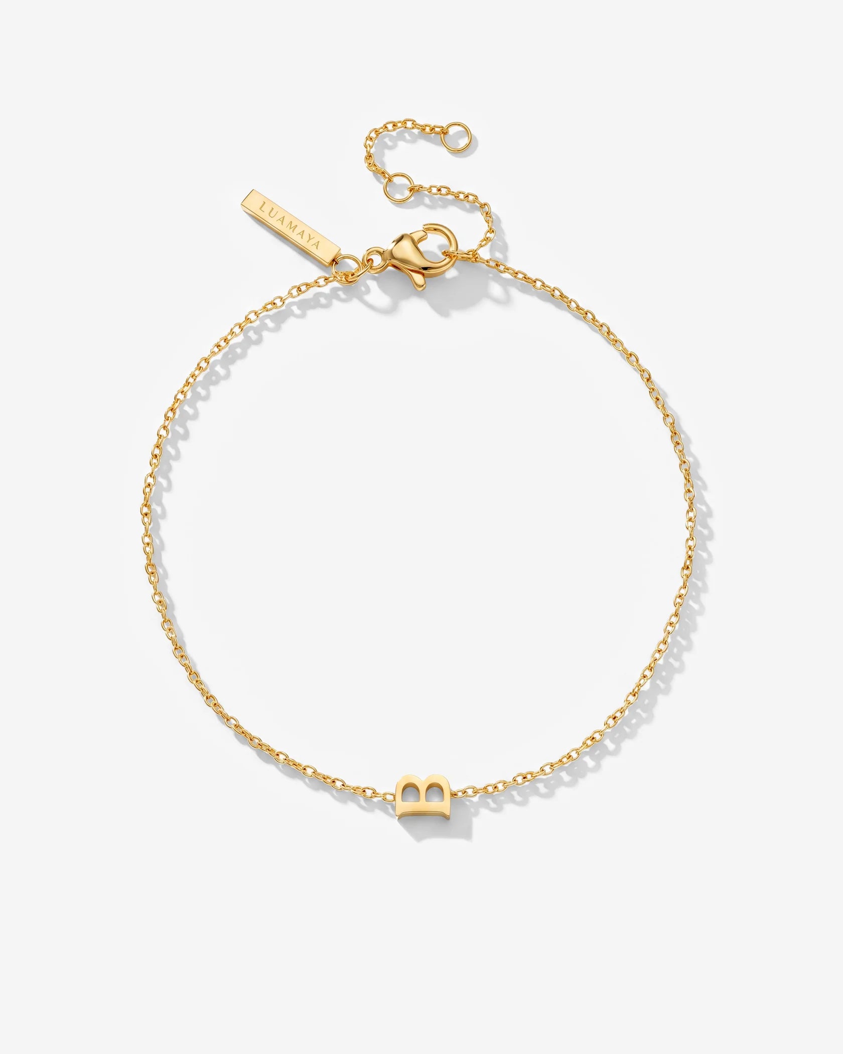 LUAMAYA Tiny Letter Bracelet