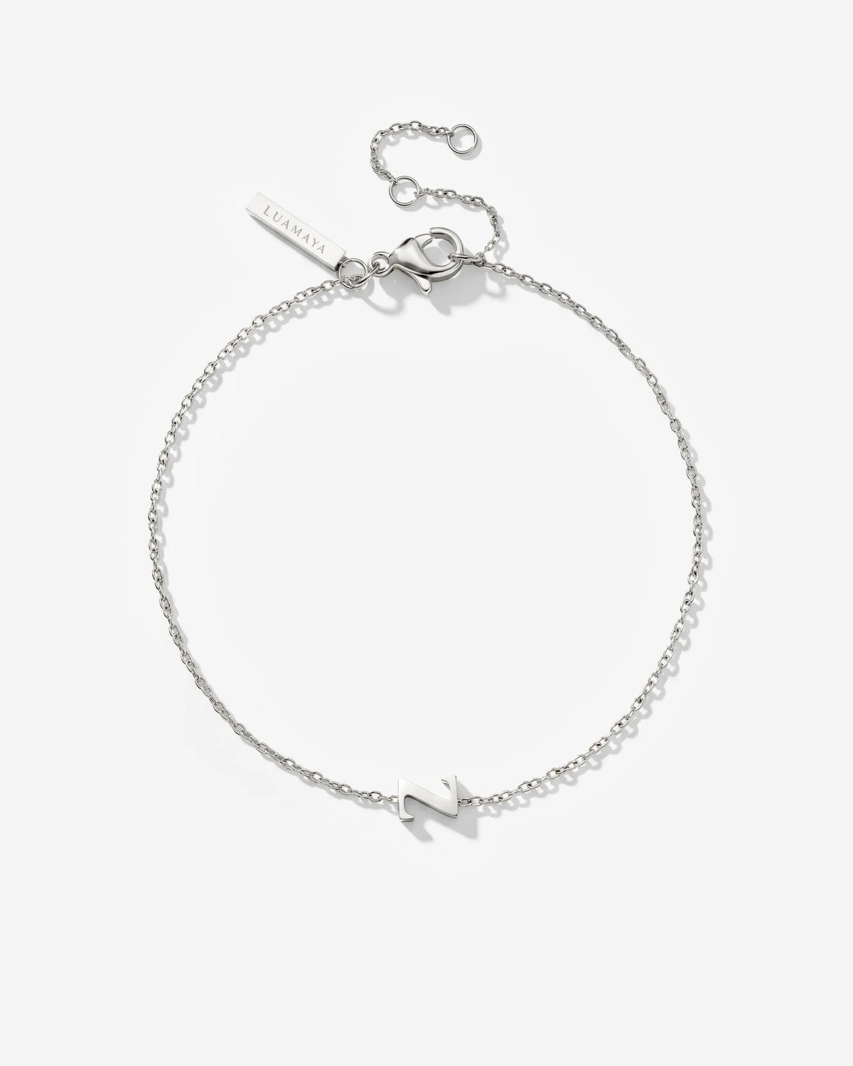 LUAMAYA Tiny Letter Bracelet