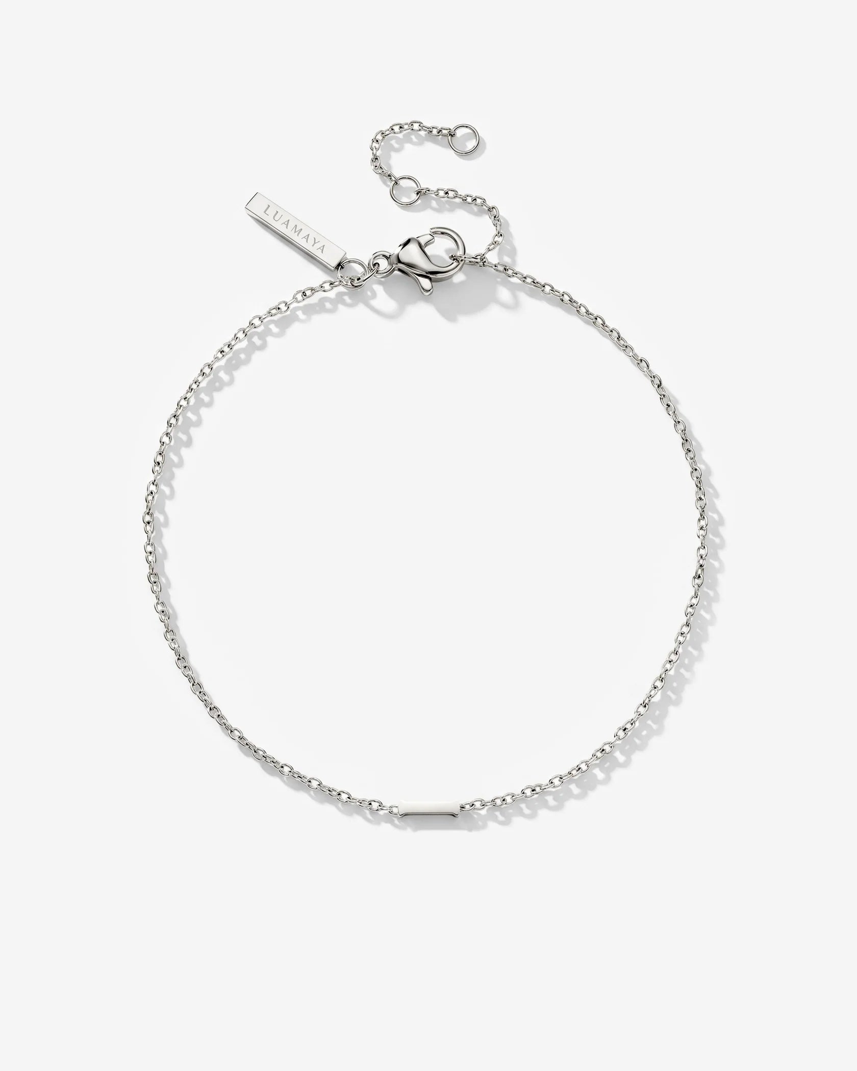 LUAMAYA Tiny Letter Bracelet