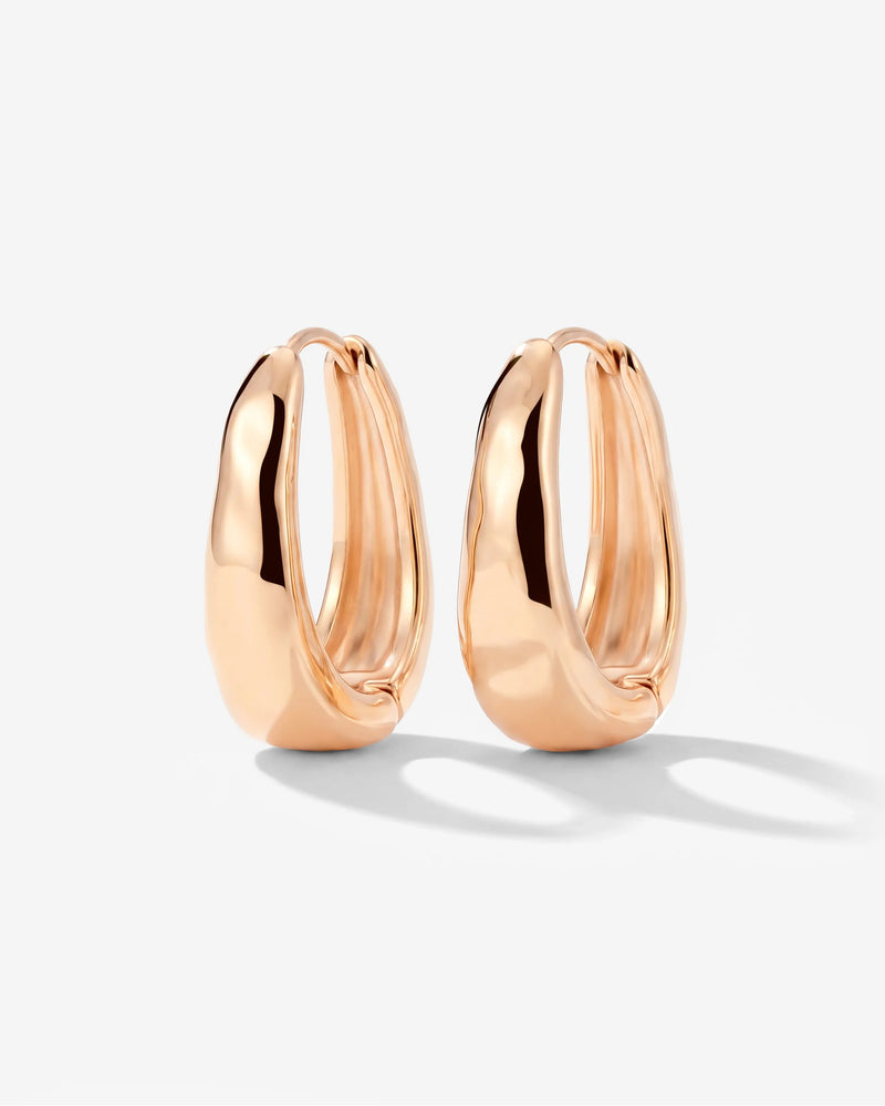 LUAMAYA Hammered Seeker Hoops Small
