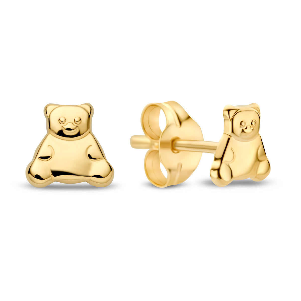 Ohrstecker Teddybär 4,6mm Gold 585 58055