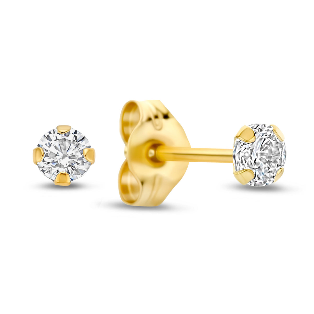 Ohrstecker Zirkonia Ø 2,5mm Gold 585