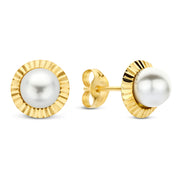 Ohrstecker Süßwasser-Zuchtperle 4,5 - 5,0mm Gold 585 58080