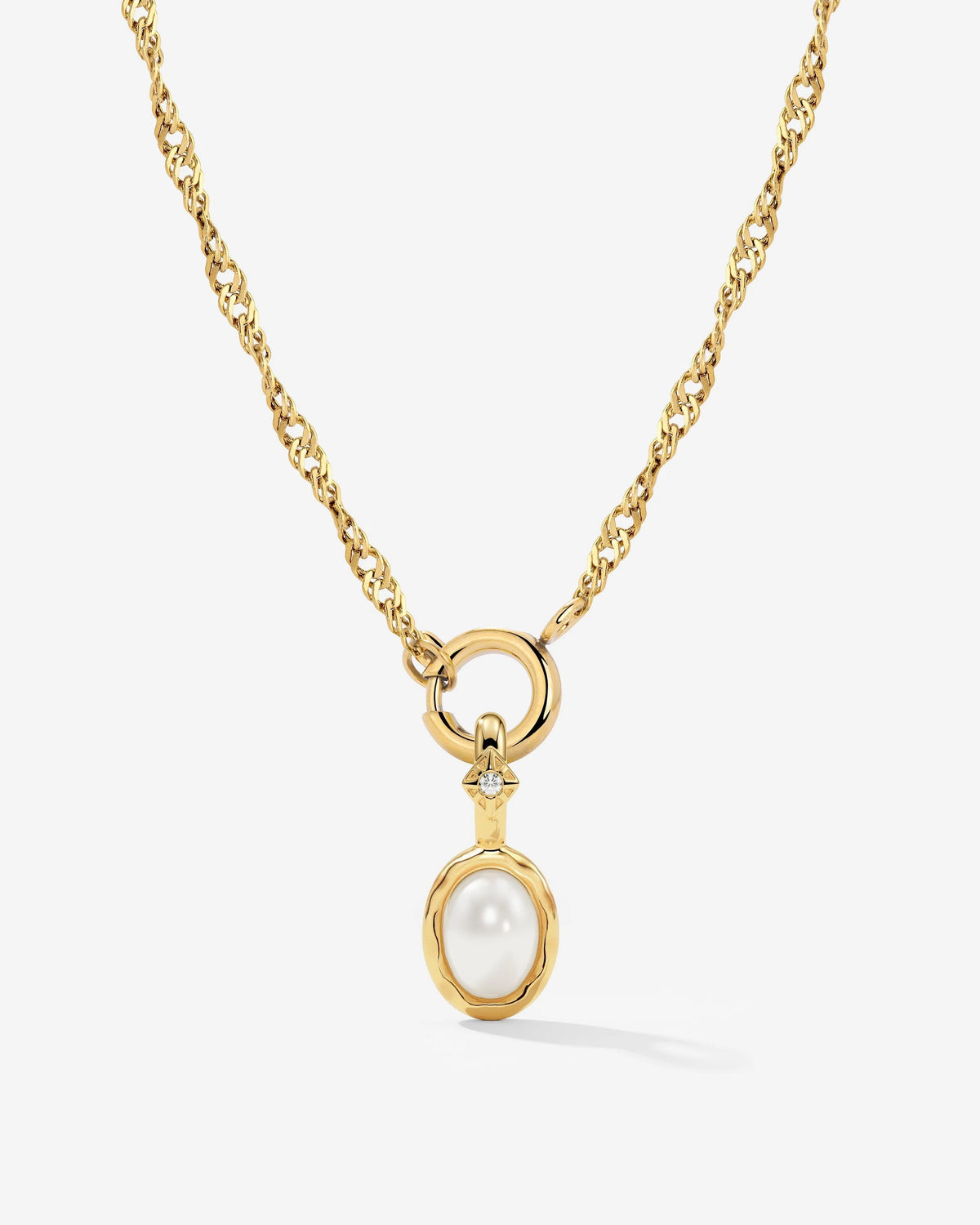 LUAMAYA Glazed Singapore Chain Necklace