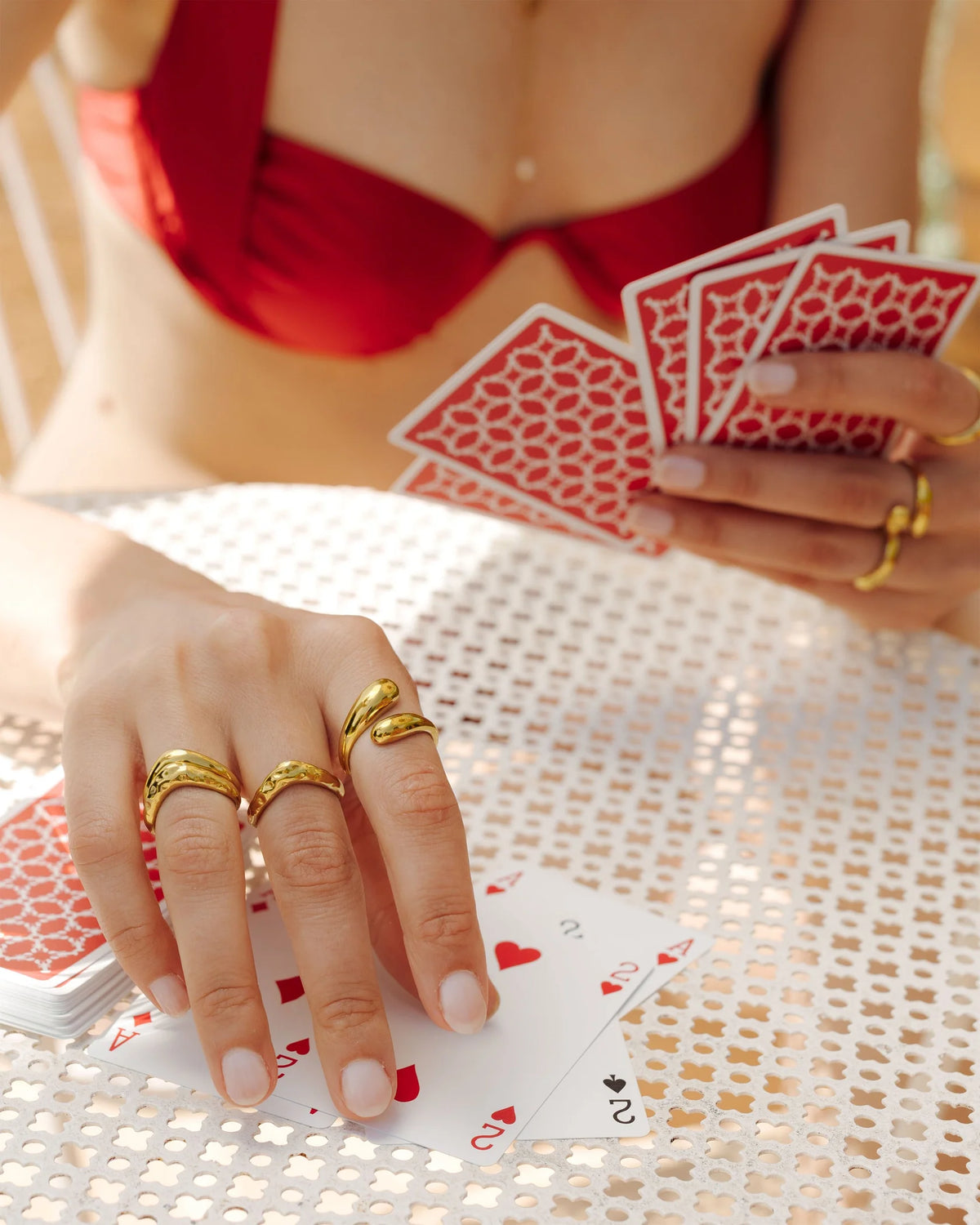 LUAMAYA Hammered Serena Ring