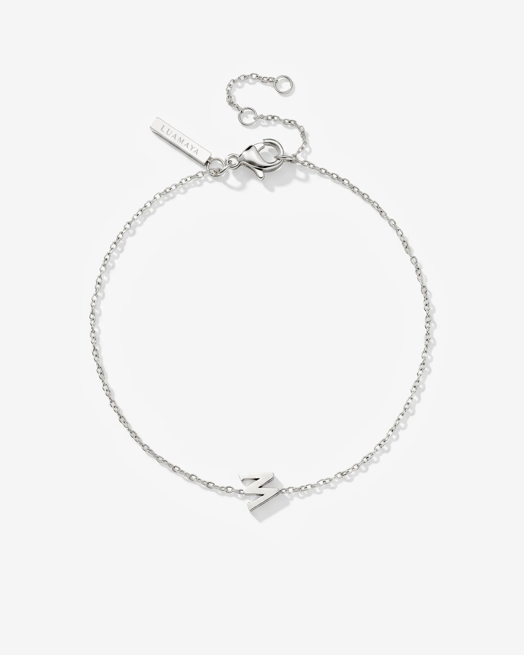 LUAMAYA Tiny Letter Bracelet
