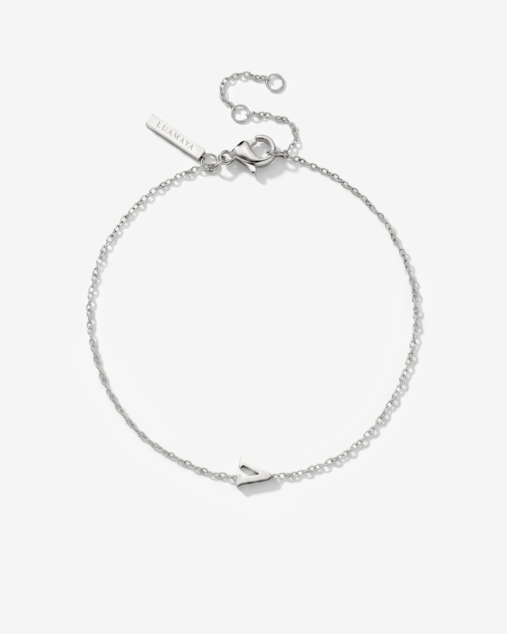 LUAMAYA Tiny Letter Bracelet