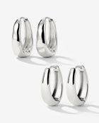LUAMAYA Hammered Seeker Hoop Bundle Small
