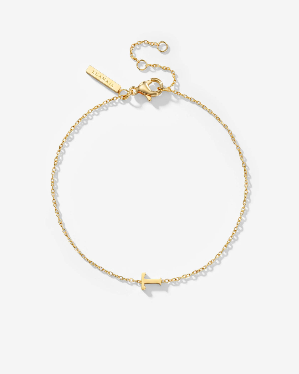 LUAMAYA Tiny Letter Bracelet