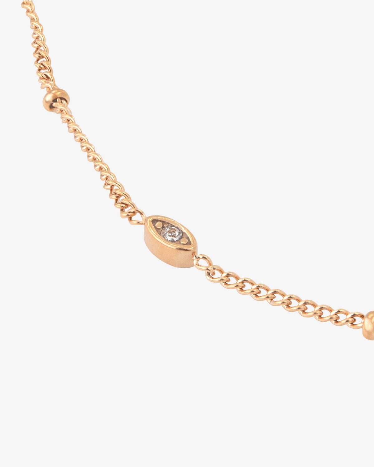 LUAMAYA Sparkling Eyes Anklet Roségold
