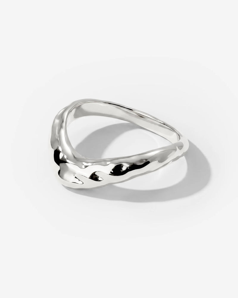 LUAMAYA Hammered Serena Ring