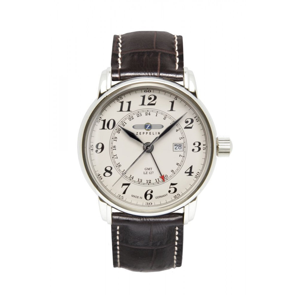 Zeppelin Herrenuhr Quarz mit Dual Time 76425