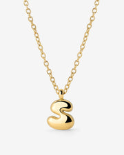 LUAMAYA Bubble Letter Necklace