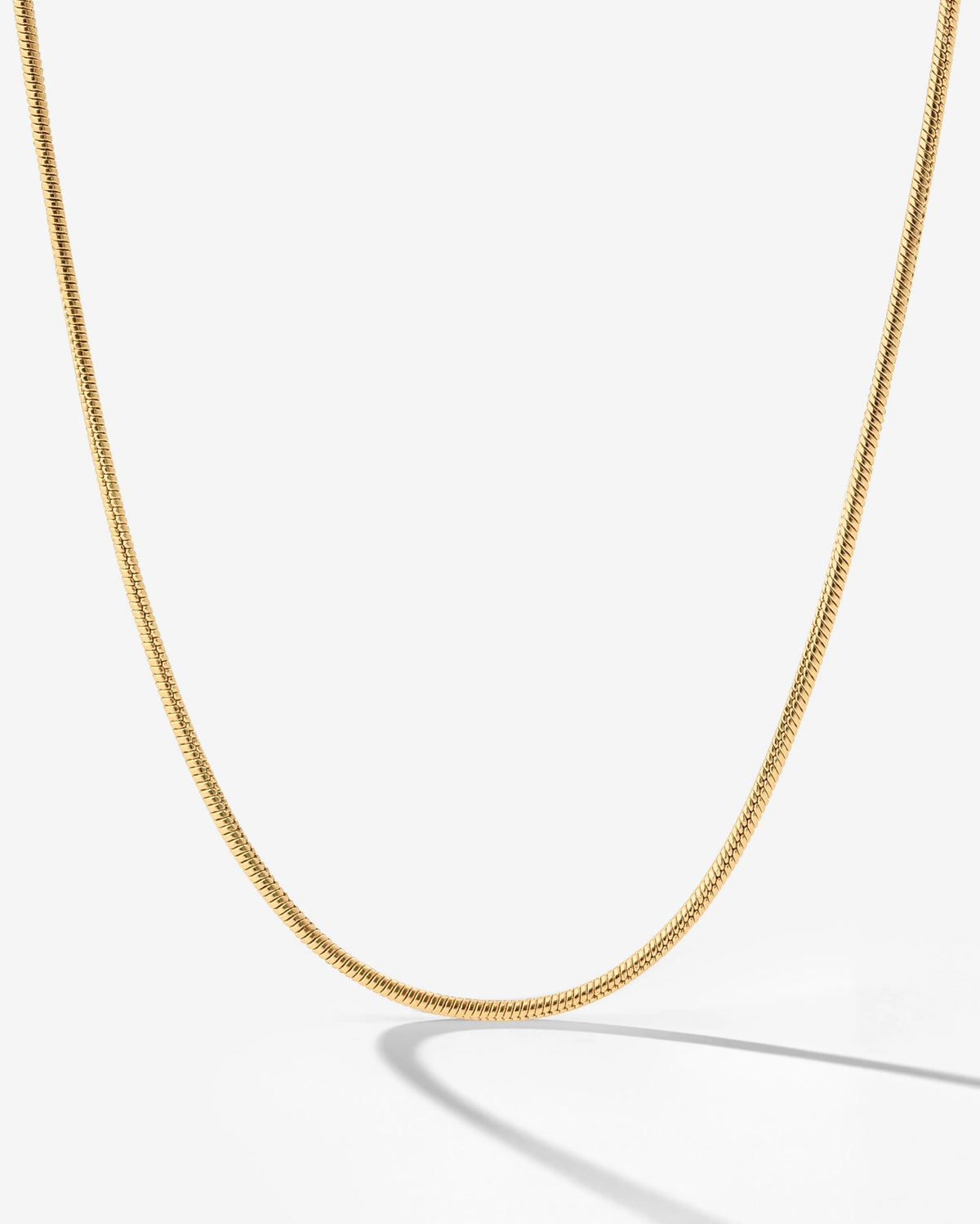 LUAMAYA Slim Round Snake Necklace