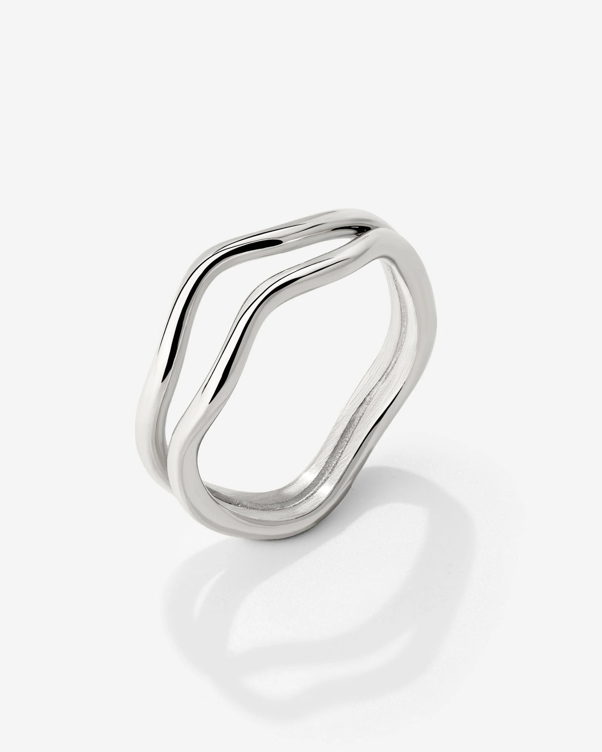 LUAMAYA Double Wave Ring