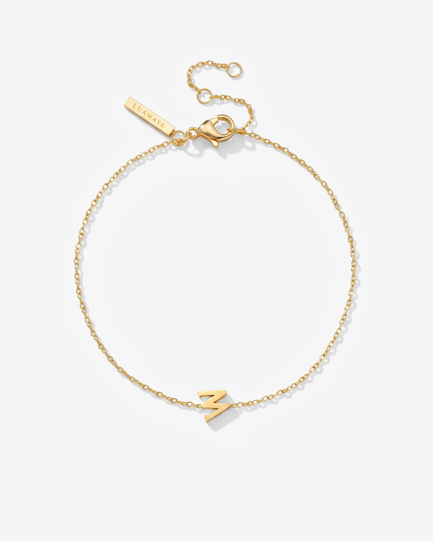 LUAMAYA Tiny Letter Bracelet
