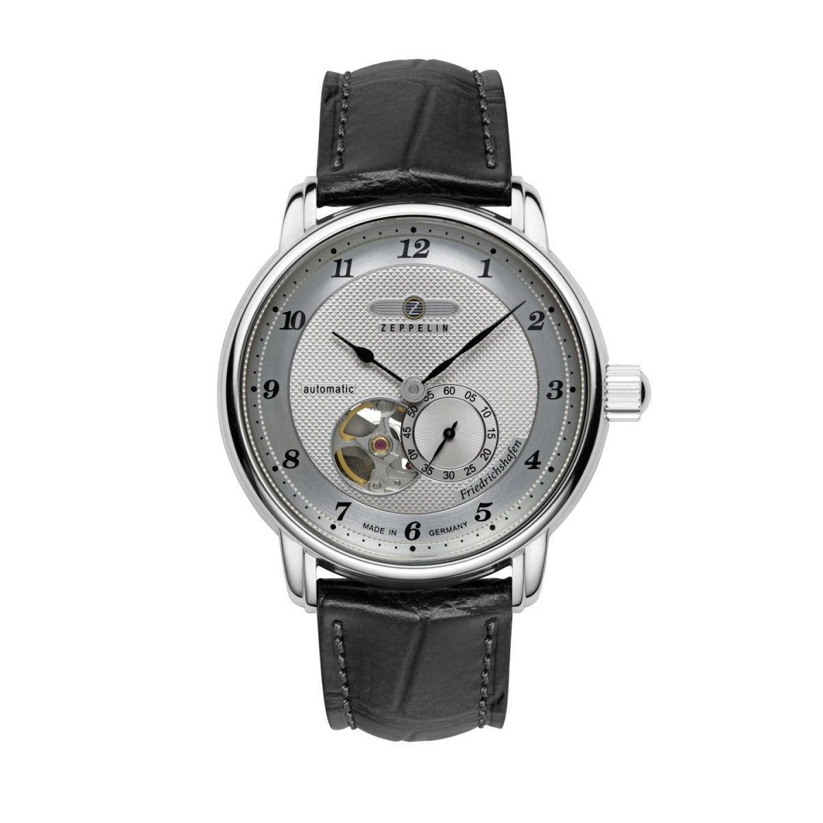 Zeppelin Herrenuhr Automatik mit Open Heart 85664
