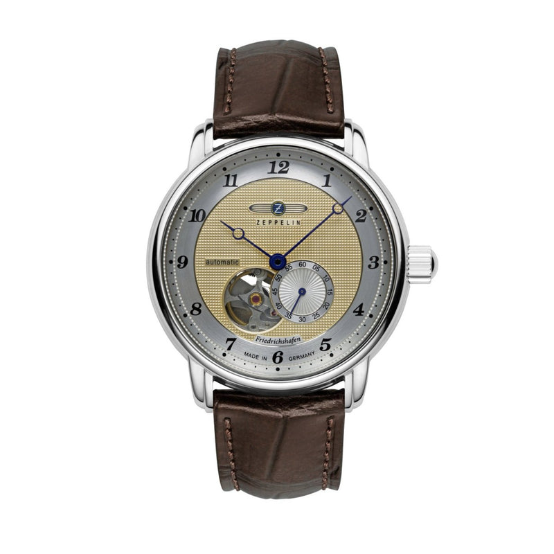 Zeppelin Herrenuhr Automatik mit Open Heart 85665
