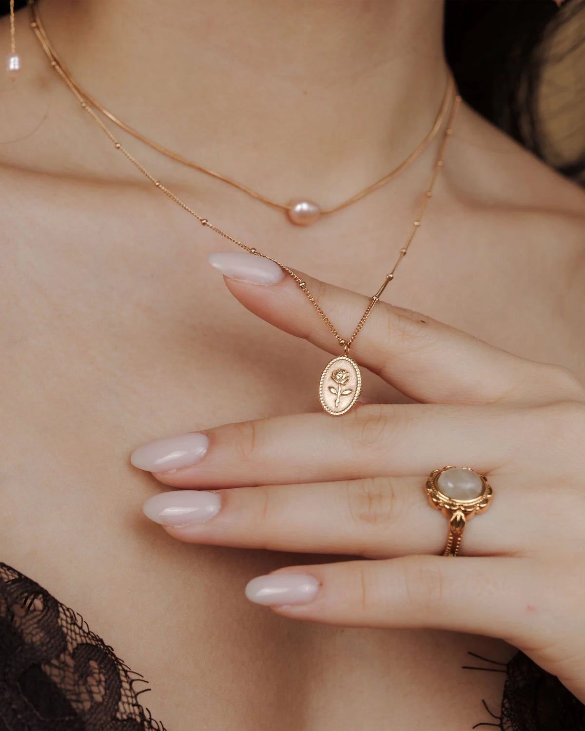 LUAMAYA Tale as old as time Necklace Roségold