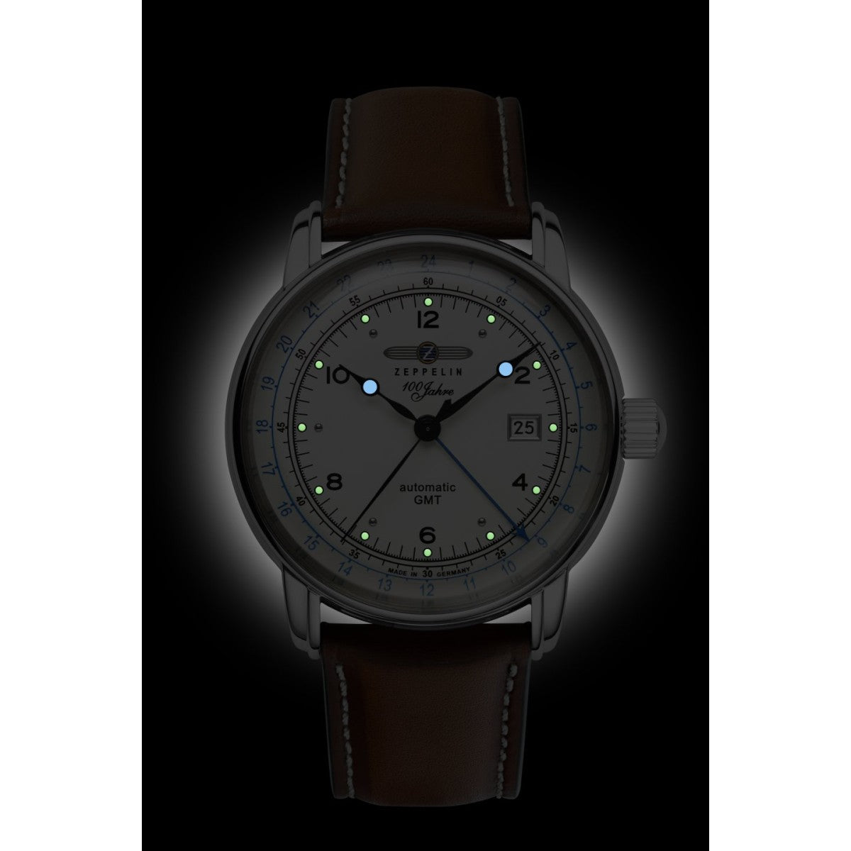 Zeppelin Herrenuhr Automatik GMT 86661