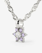 LUAMAYA Sparkling Purple Petal Necklace