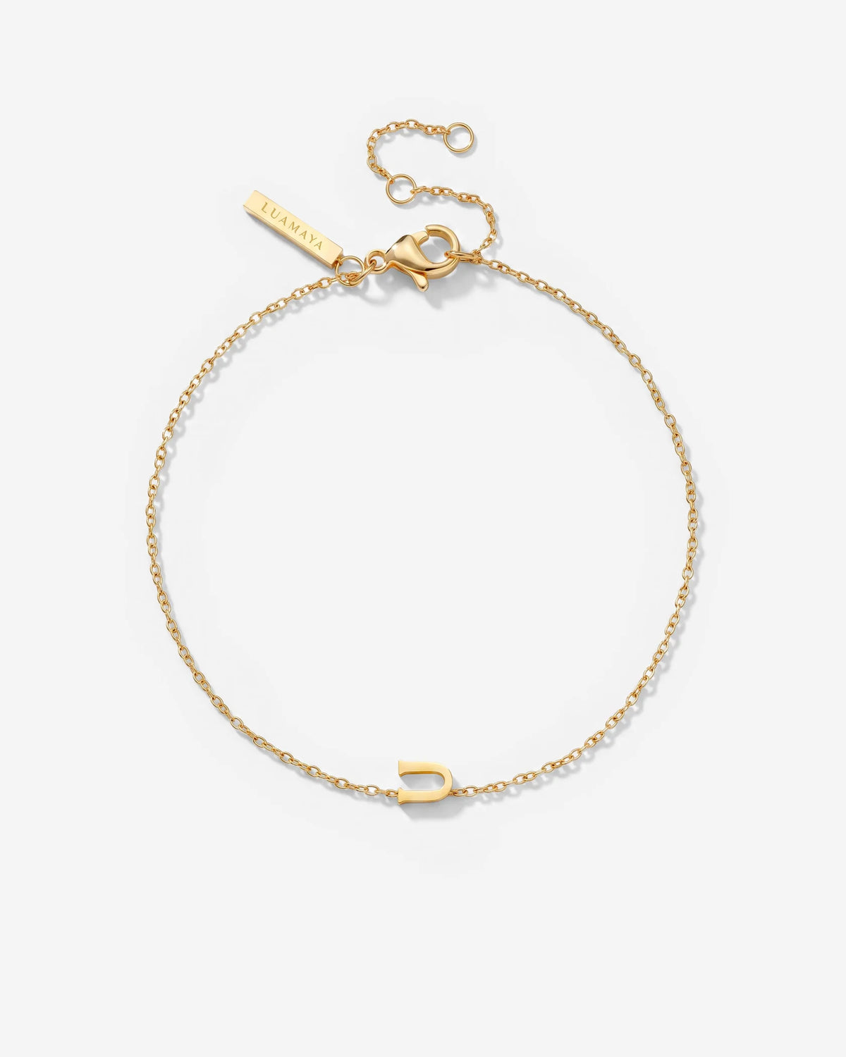 LUAMAYA Tiny Letter Bracelet