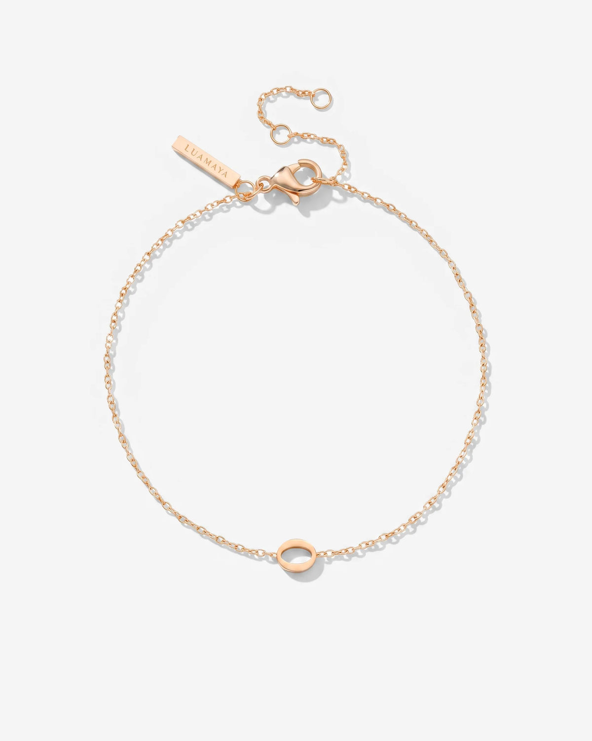 LUAMAYA Tiny Letter Bracelet