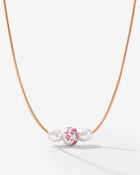 LUAMAYA Painted Pink Necklace