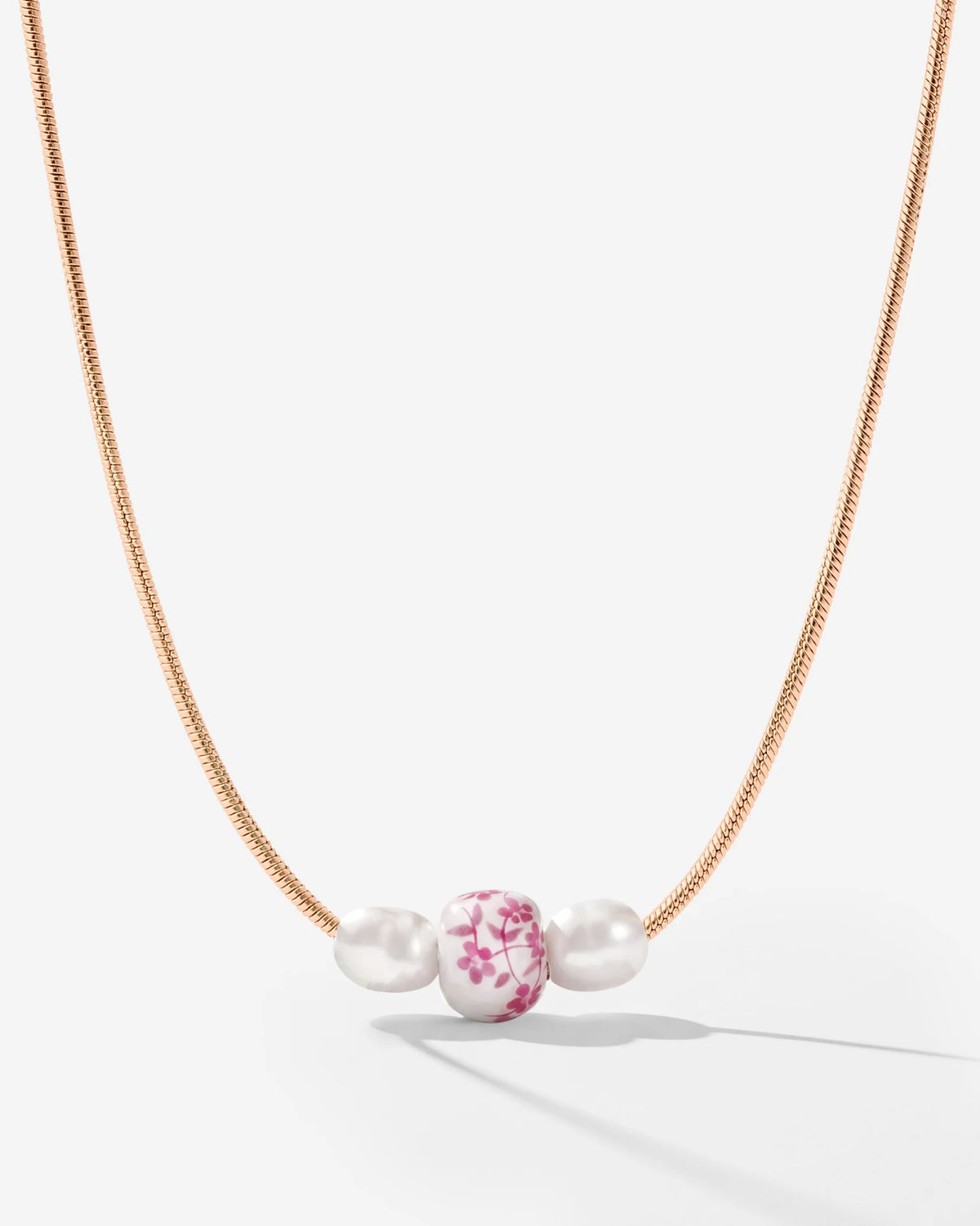 LUAMAYA Painted Pink Necklace