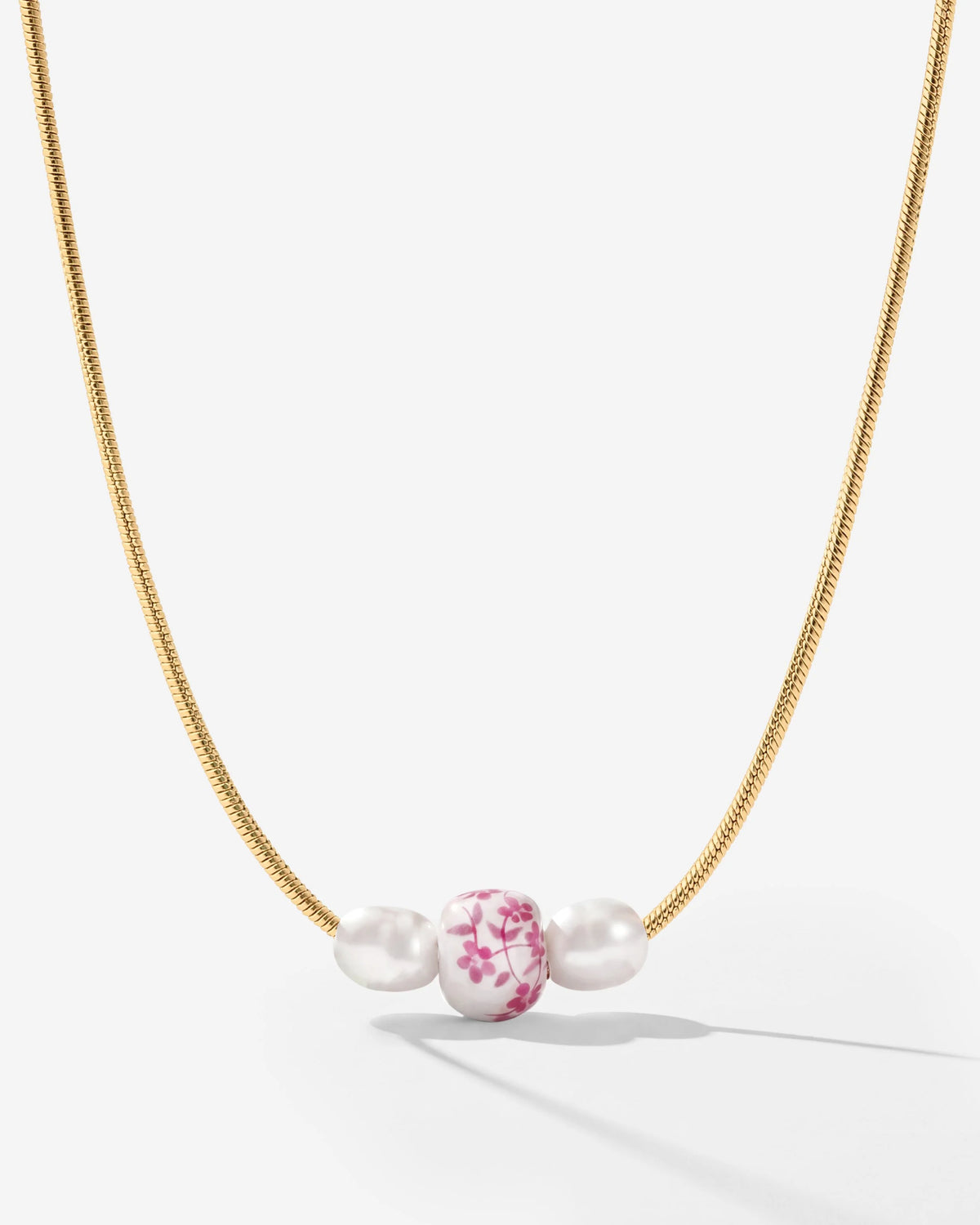 LUAMAYA Painted Pink Necklace