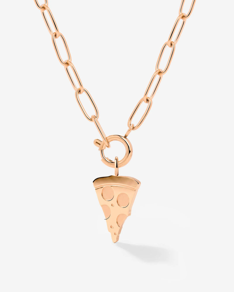 LUAMAYA Bella Pizza Oval Links Necklace Set
