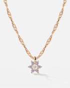 LUAMAYA Sparkling Purple Petal Necklace