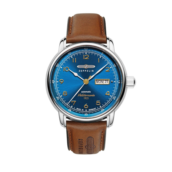 Zeppelin Herrenuhr Automatik mit Day Date 96643