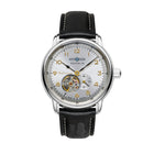 Zeppelin Herrenuhr Automatik mit offenem Herz und Lederarmband 96661