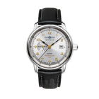 Zeppelin Herrenuhr Automatik mit 24-Stunden-Anzeige und Lederarmband 96681