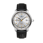 Zeppelin Herrenuhr Automatik mit 24-Stunden-Anzeige und Lederarmband 96681