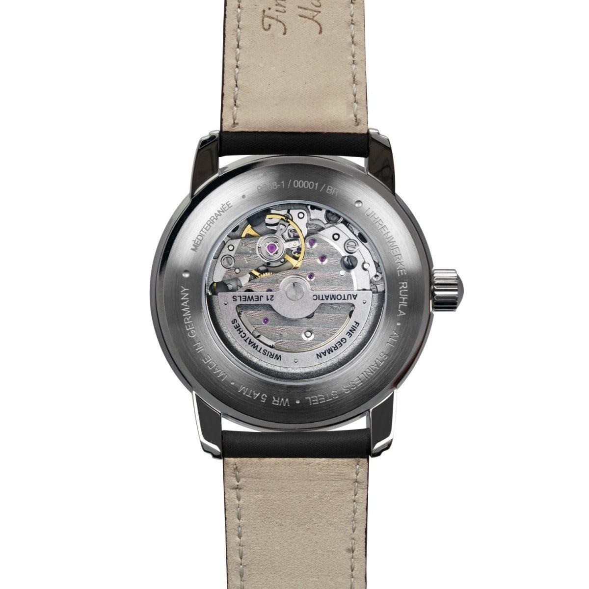 Zeppelin Herrenuhr Automatik mit 24-Stunden-Anzeige und Lederarmband 96681