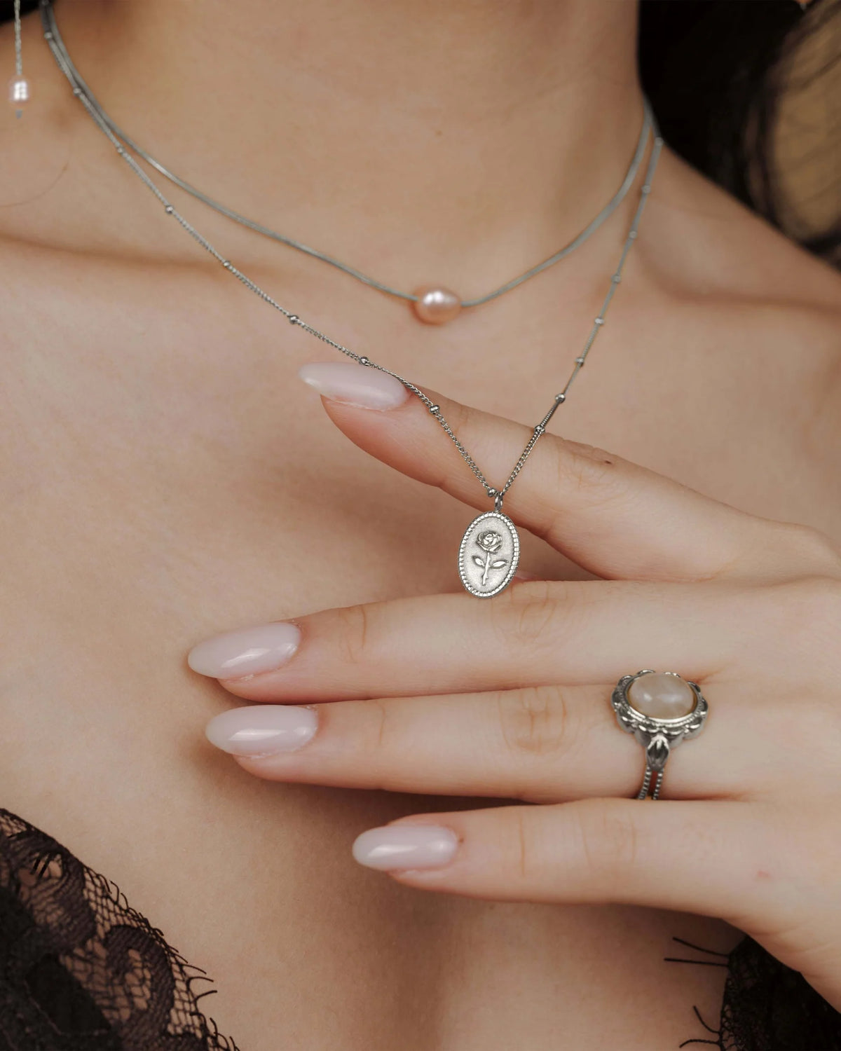 LUAMAYA Tale as old as time Necklace Silber