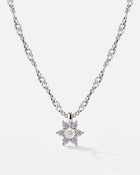 LUAMAYA Sparkling Purple Petal Necklace