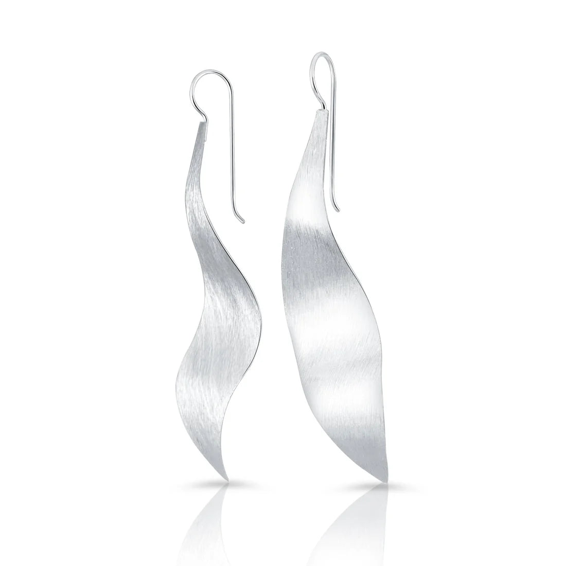 Ohrhänger aus gebürstetem Sterlingsilber EA-10181P