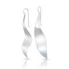 Ohrhänger aus gebürstetem Sterlingsilber EA-10181P