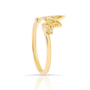 Ring im Ethno-Stil aus Sterling Silber mit Gelbgold plattiert RI-10100GP