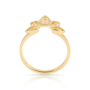 Ring im Ethno-Stil aus Sterling Silber mit Gelbgold plattiert RI-10100GP