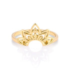 Ring im Ethno-Stil aus Sterling Silber mit Gelbgold plattiert RI-10100GP