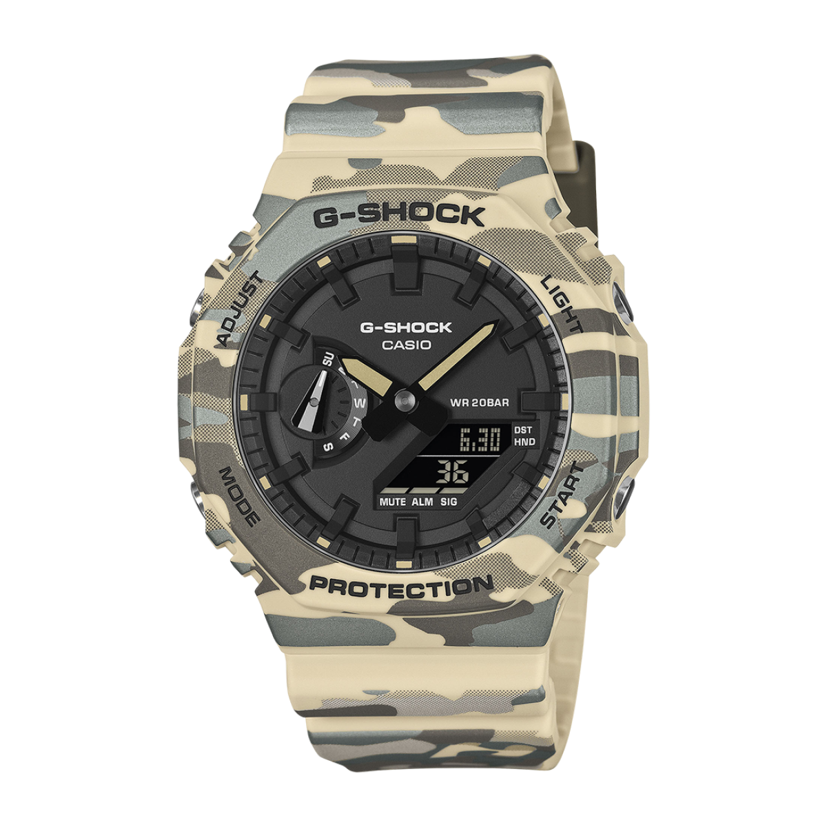G-SHOCK Classic ORIGINAL CAMOUFRAGE PATTERN GA-2100CM-5AER