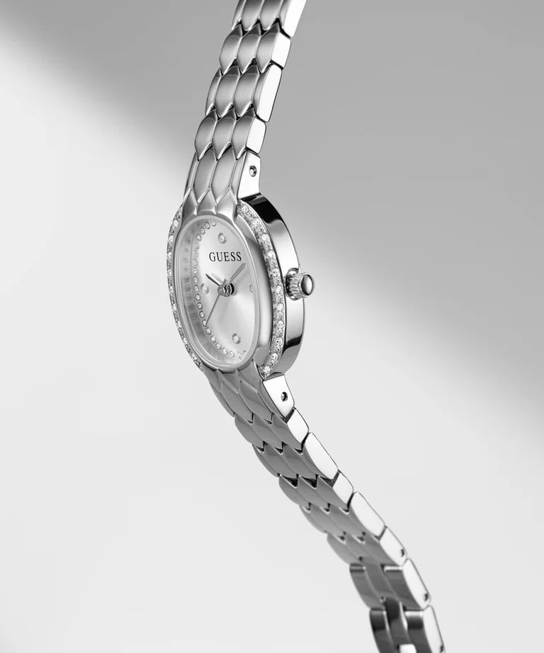 GUESS Ladies Viola Silver Tone Analog Watch