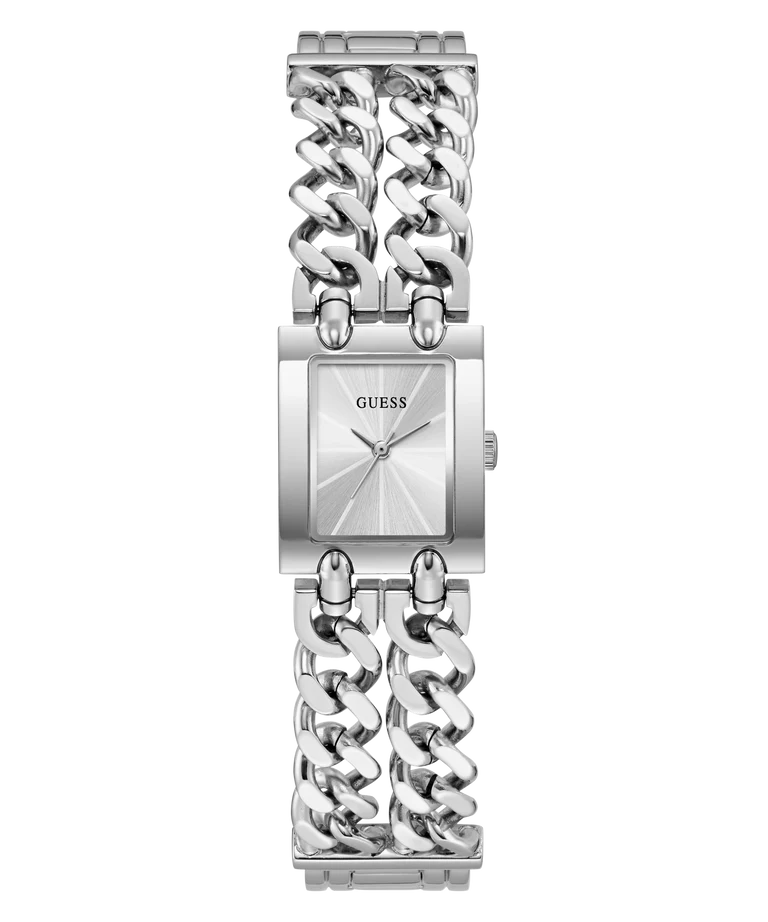 GUESS Ladies Micro Mod Silver Tone Analog Watch