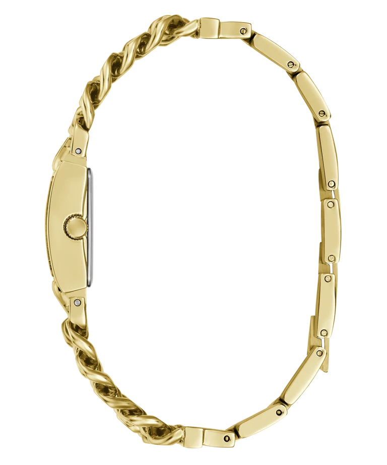 GUESS Ladies Micro Mod Gold Tone Analog Watch